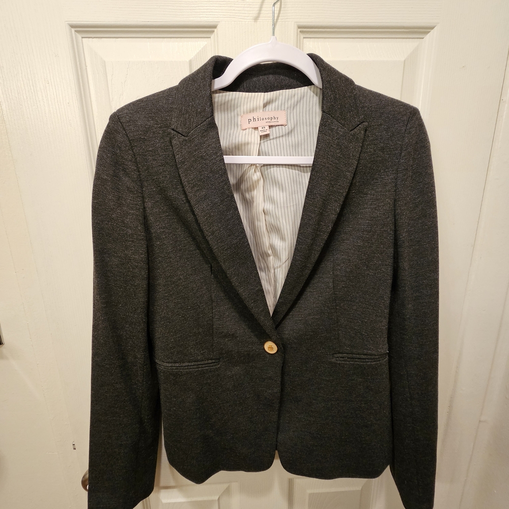 Women's Gray Blazer Jacket
